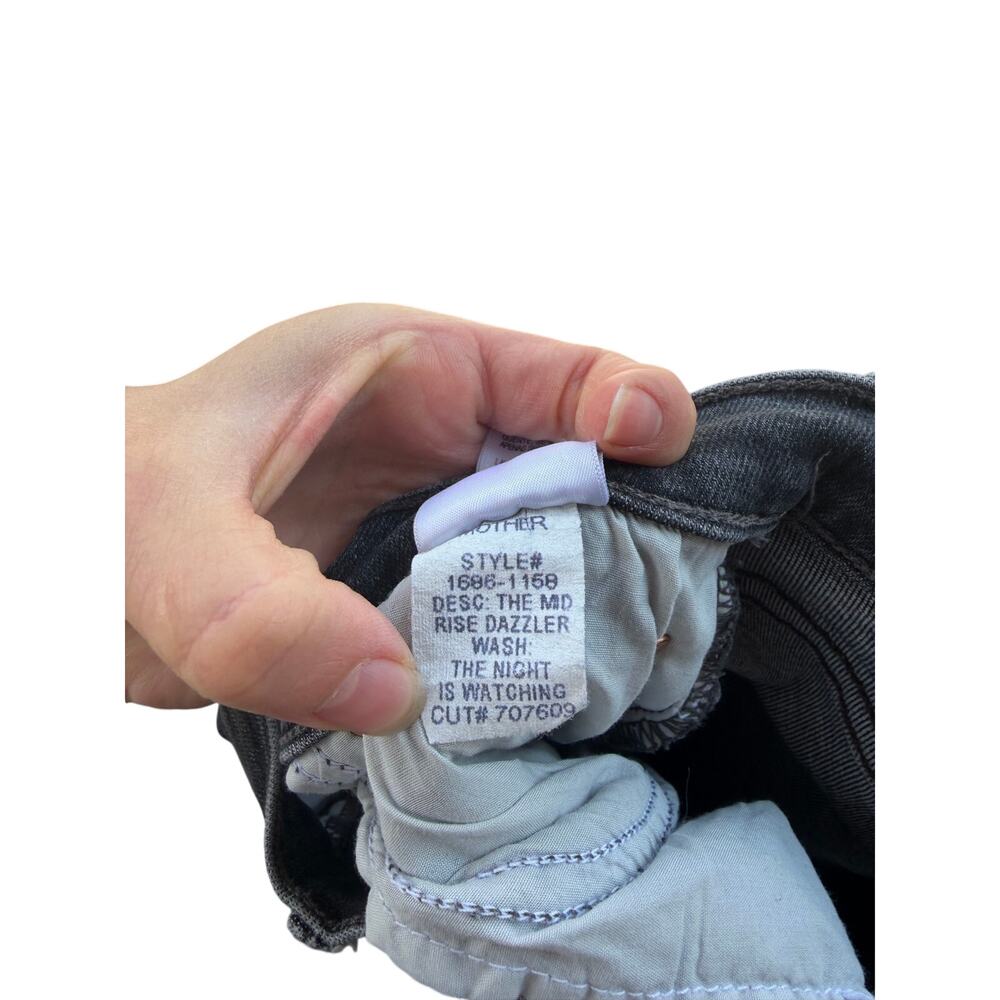 MOTHER Denim "The Mid Rise Dazzler Ankle" jeans The Night Is Watching 27 - Picture 7 of 8